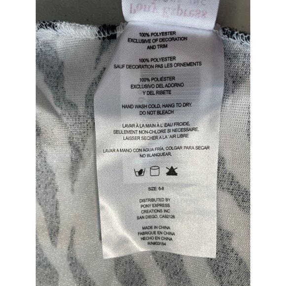 Y2K Lady Pimp Slap Costume Pony Express Size Small 6-8 Zebra Print Halloween NEW - Picture 6 of 7